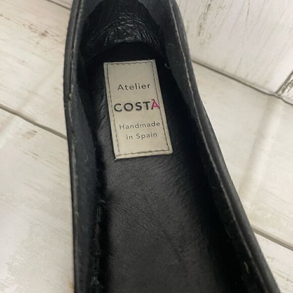 Atelier Costa Gold And Black Espadrille- Handmade In Spain Size 37 or 5.5 - Picture 4 of 14